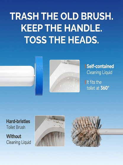 Disposable Toilet Brush Kit